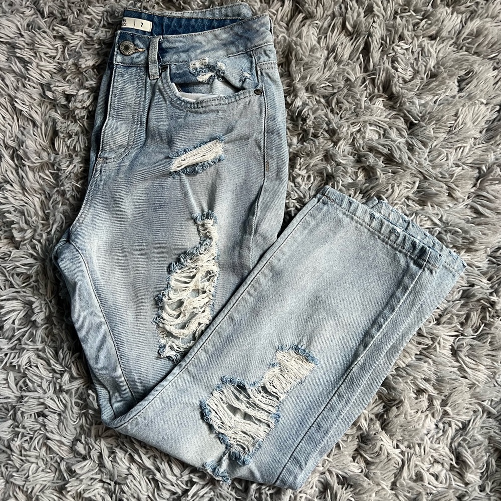 Mom distressed jeans